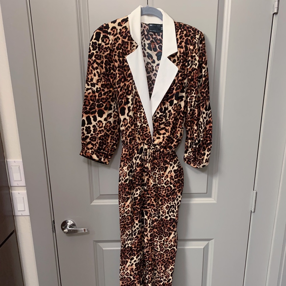 ASOS Design Animal Print Jumpsuit